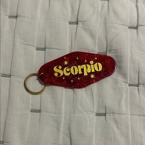 Red Scorpio Keychain
